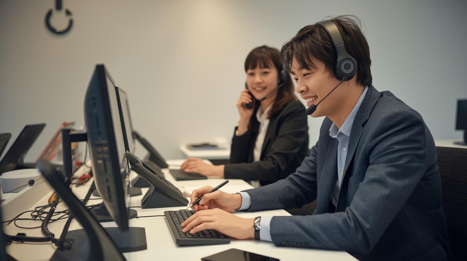 会議で成果グラフを共有する若いチームのイメージ